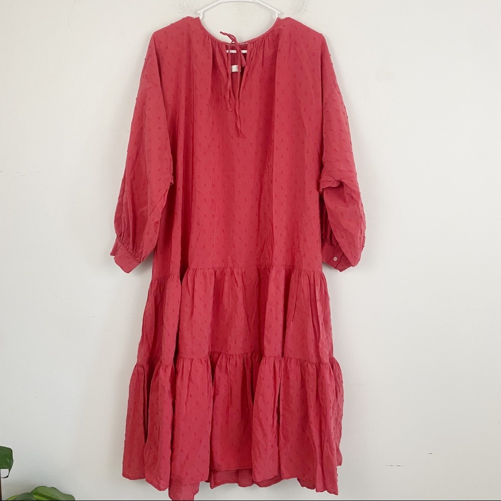 ZARA blogger favorite lagenlook red dress